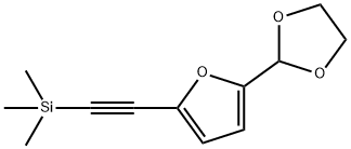 (5-[1,3]Dioxolan-2-yl-furan-2-ylethynyl)-trimethyl-silane 结构式