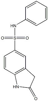 2-Oxo-2,3-dihydro-1H-indole-5-sulfonic acid phenylamide 结构式