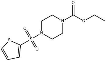 ethyl 4-(thiophen-2-ylsulfonyl)piperazine-1-carboxylate 结构式