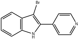 3-溴-2-(吡啶-4-基)-1H-吲哚 结构式