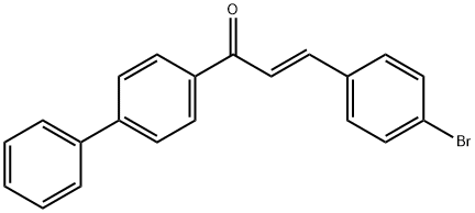 (2E)-1-{[1,1-biphenyl]-4-yl}-3-(4-bromophenyl)prop-2-en-1-one 结构式