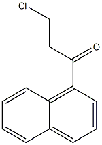1-Propanone, 3-chloro-1-(1-naphthalenyl)- 结构式