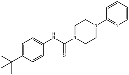 N-(4-tert-butylphenyl)-4-pyridin-2-ylpiperazine-1-carboxamide 结构式