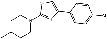 1-[4-(4-Chloro-phenyl)-thiazol-2-yl]-4-methyl-piperidine 结构式