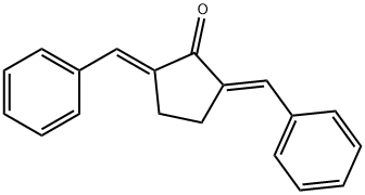 (2E,5E)-2,5-二苯亚甲基环戊酮 结构式