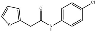 N-(4-氯苯基)-2-噻吩-2-乙基乙酰胺 结构式