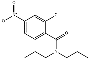 2-Chloro-4-nitro-N,N-di-n-propylbenzamide 结构式