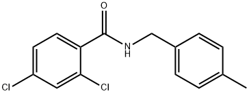 2,4-dichloro-N-[(4-methylphenyl)methyl]benzamide 结构式