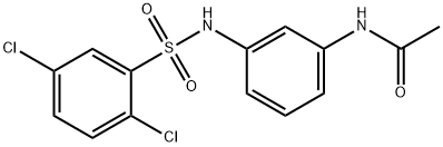 N-(3-{[(2,5-dichlorophenyl)sulfonyl]amino}phenyl)acetamide 结构式