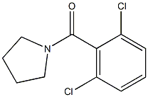 (2,6-dichlorophenyl)-pyrrolidin-1-ylmethanone 结构式