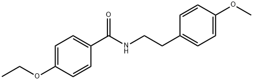 4-ethoxy-N-[2-(4-methoxyphenyl)ethyl]benzamide 结构式