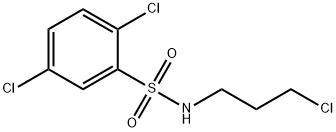 2,5-dichloro-N-(3-chloropropyl)benzenesulfonamide 结构式