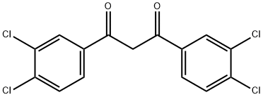 1,3-双(3,4-二氯苯基)丙烷-1,3-二酮 结构式