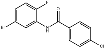 Benzamide, N-(5-bromo-2-fluorophenyl)-4-chloro- 结构式
