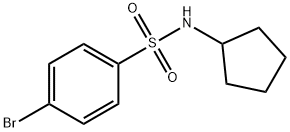 Benzenesulfonamide, 4-bromo-N-cyclopentyl- 结构式