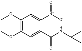 N-tert-butyl-4,5-dimethoxy-2-nitrobenzamide 结构式