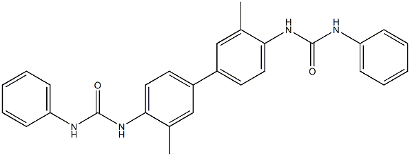 N,N''-(3,3'-dimethyl-4,4'-biphenyldiyl)bis(N'-phenylurea) 结构式