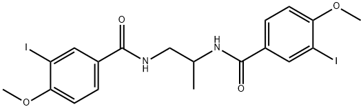 N,N'-1,2-propanediylbis(3-iodo-4-methoxybenzamide) 结构式