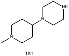 1-(1-甲基哌啶-4-基)哌嗪三盐酸盐 结构式