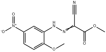 methyl cyano[(2-methoxy-5-nitrophenyl)hydrazono]acetate 结构式