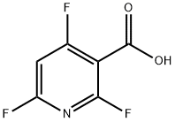 2,4,6-TRIFLUOROPYRIDINE-3-CARBOXYLIC ACID 结构式