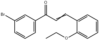 (2E)-1-(3-bromophenyl)-3-(2-ethoxyphenyl)prop-2-en-1-one 结构式