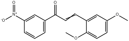 (2E)-3-(2,5-dimethoxyphenyl)-1-(3-nitrophenyl)prop-2-en-1-one 结构式