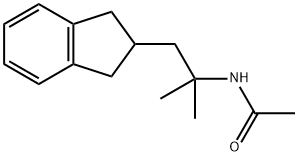 N-(1-(2,3-dihydro-1H-inden-2-yl)-2-methylpropan-2-yl)acetamide 结构式