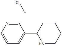 3-(哌啶-2-基)吡啶盐酸盐 结构式