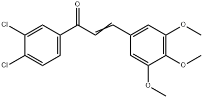 (2E)-1-(3,4-dichlorophenyl)-3-(3,4,5-trimethoxyphenyl)prop-2-en-1-one 结构式