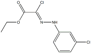 Acetic acid, chloro[(3-chlorophenyl)hydrazono]-, ethyl ester 结构式