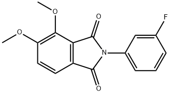 2-(3-fluorophenyl)-4,5-dimethoxyisoindoline-1,3-dione 结构式