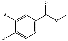 4-氯-3-巯基苯甲酸甲酯 结构式