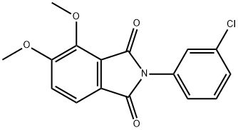 2-(3-chlorophenyl)-4,5-dimethoxyisoindoline-1,3-dione 结构式