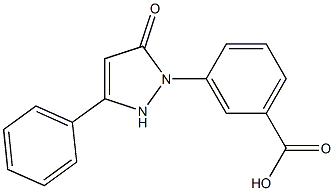 3-(5-氧代-3-苯基-2,5-二氢-1H-吡唑-1-基)苯并ICACID 结构式