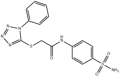 2-((1-phenyl-1H-tetrazol-5-yl)thio)-N-(4-sulfamoylphenyl)acetamide 结构式