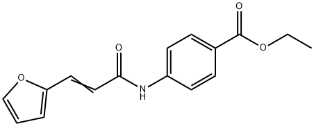 ethyl (E)-4-(3-(furan-2-yl)acrylamido)benzoate 结构式