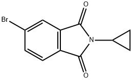 5-bromo-2-cyclopropylisoindole-1,3-dione 结构式
