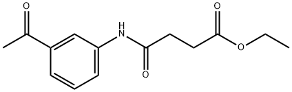 ethyl 4-[(3-acetylphenyl)amino]-4-oxobutanoate 结构式