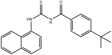 4-tert-butyl-N-[(1-naphthylamino)carbonothioyl]benzamide 结构式