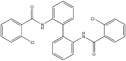 N,N'-2,2'-biphenyldiylbis(2-chlorobenzamide) 结构式