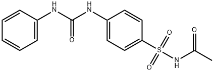 N-({4-[(anilinocarbonyl)amino]phenyl}sulfonyl)acetamide 结构式