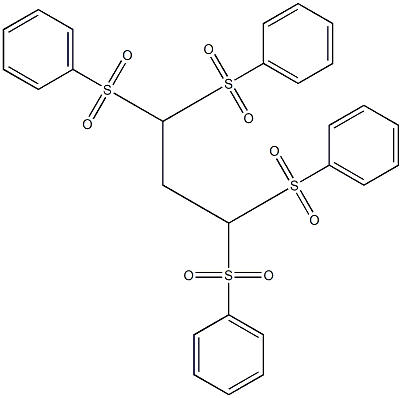 1,3,3-tris(benzenesulfonyl)propylsulfonylbenzene 结构式