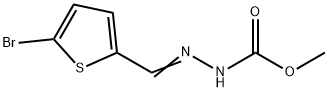 methyl 2-[(5-bromo-2-thienyl)methylene]hydrazinecarboxylate 结构式