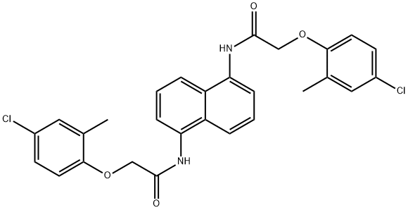 N,N'-1,5-naphthalenediylbis[2-(4-chloro-2-methylphenoxy)acetamide] 结构式