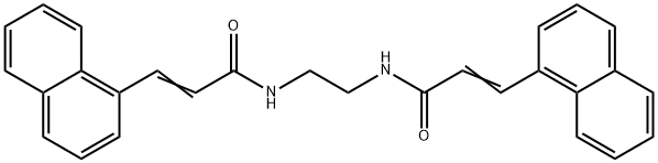 N,N'-1,2-ethanediylbis[3-(1-naphthyl)acrylamide] 结构式