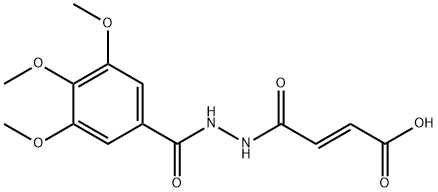 4-oxo-4-[2-(3,4,5-trimethoxybenzoyl)hydrazino]-2-butenoic acid 结构式