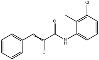 2-chloro-N-(3-chloro-2-methylphenyl)-3-phenylacrylamide 结构式