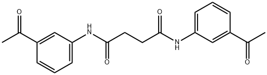 N,N'-bis(3-acetylphenyl)succinamide 结构式