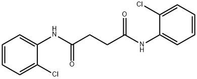 N,N'-bis(2-chlorophenyl)succinamide 结构式